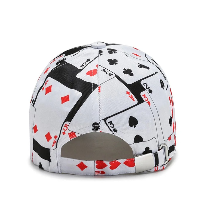 StreetEdge Poker Print Snapback Cap Unisex Hip Hop Baseball Cap 3