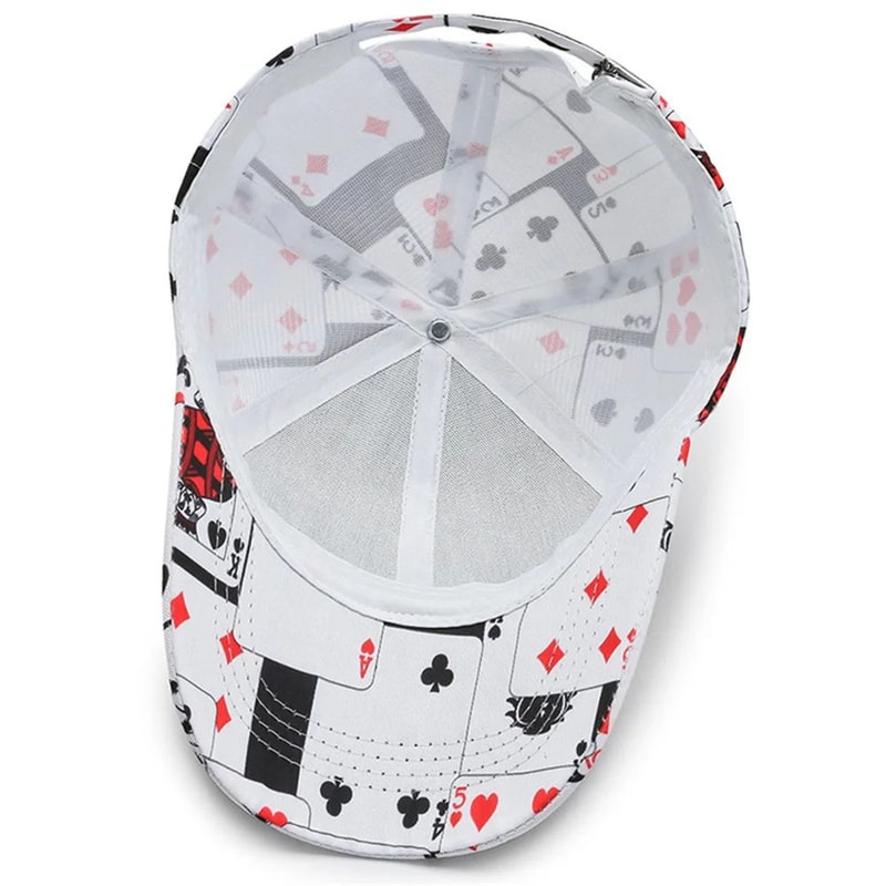 StreetEdge Poker Print Snapback Cap Unisex Hip Hop Baseball Cap 4