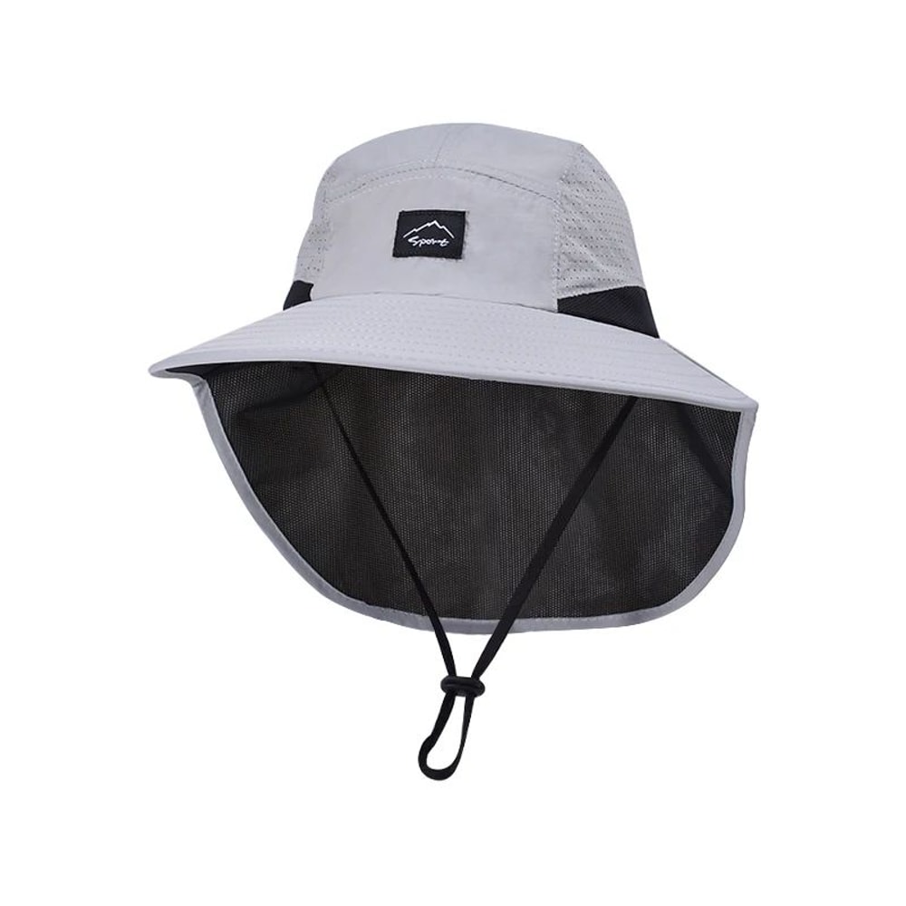 Outdoor Quick Dry Bucket Hat Wide Brim Sun Protection Fishing Hat 11