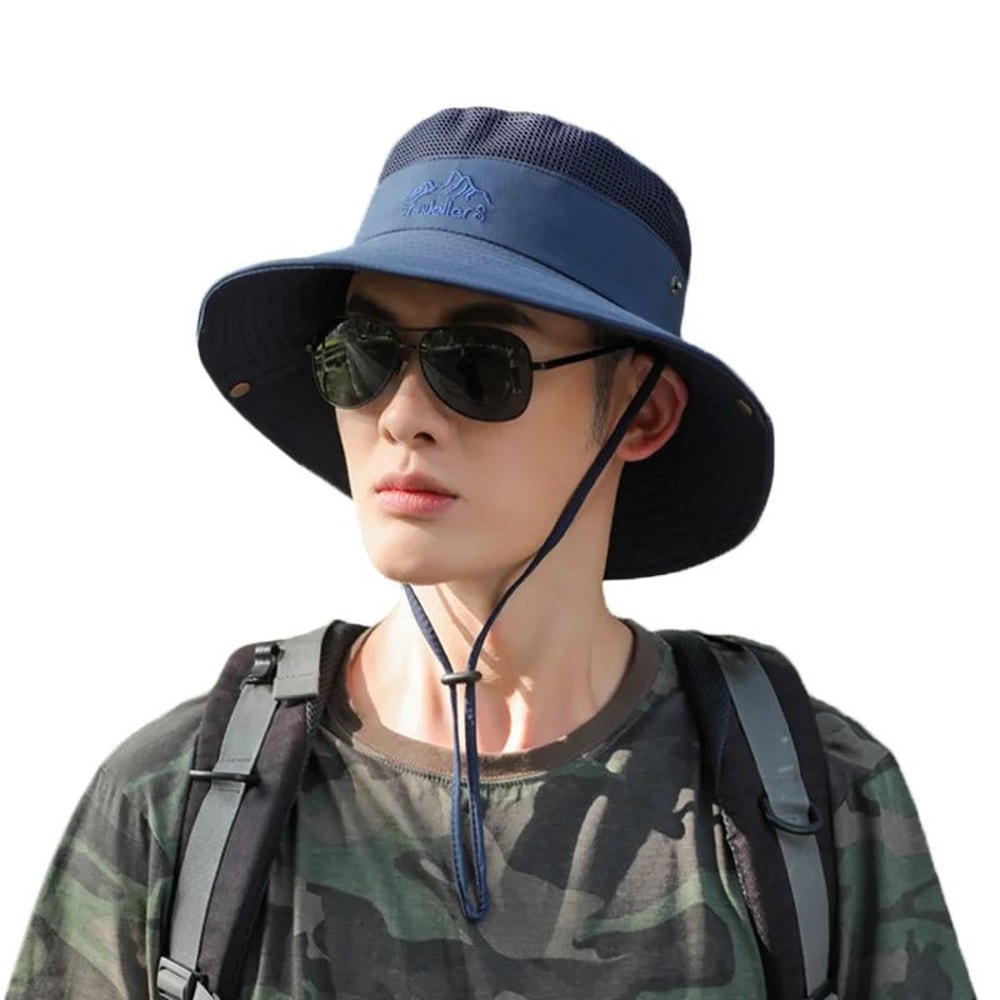 Outdoor Quick Dry Bucket Hat Breathable Sun Protection Fishing Hat 5