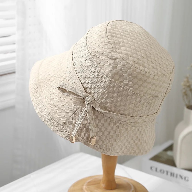 Womens Foldable Bucket Hat Travel Sun Protection Summer Fisherman Hat 0