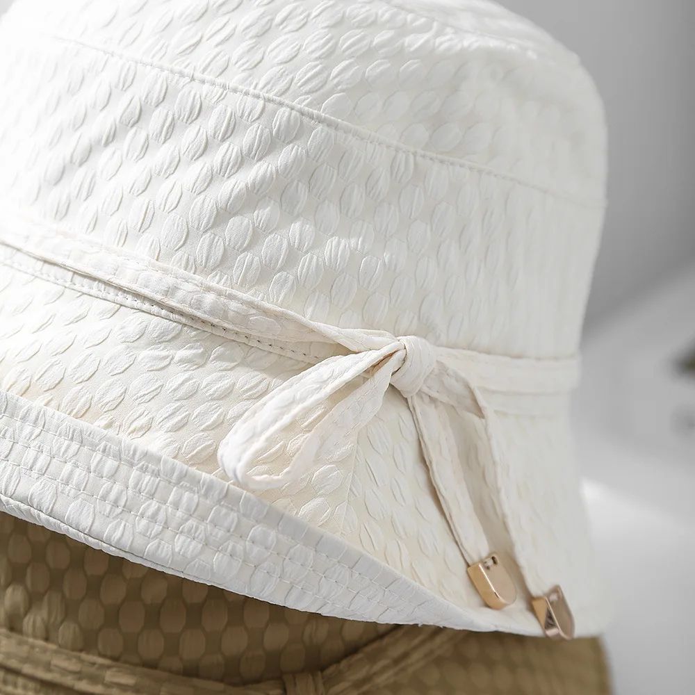 Womens Foldable Bucket Hat Travel Sun Protection Summer Fisherman Hat 3