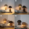 Wooden Mushroom Night Light Touch Control Dimmable Bedside Lamp 2