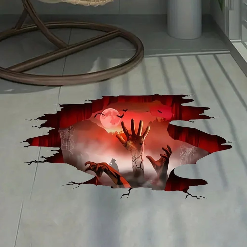 3D Ghost Hand Halloween Wall Sticker Scary Halloween Wall Decoration 3