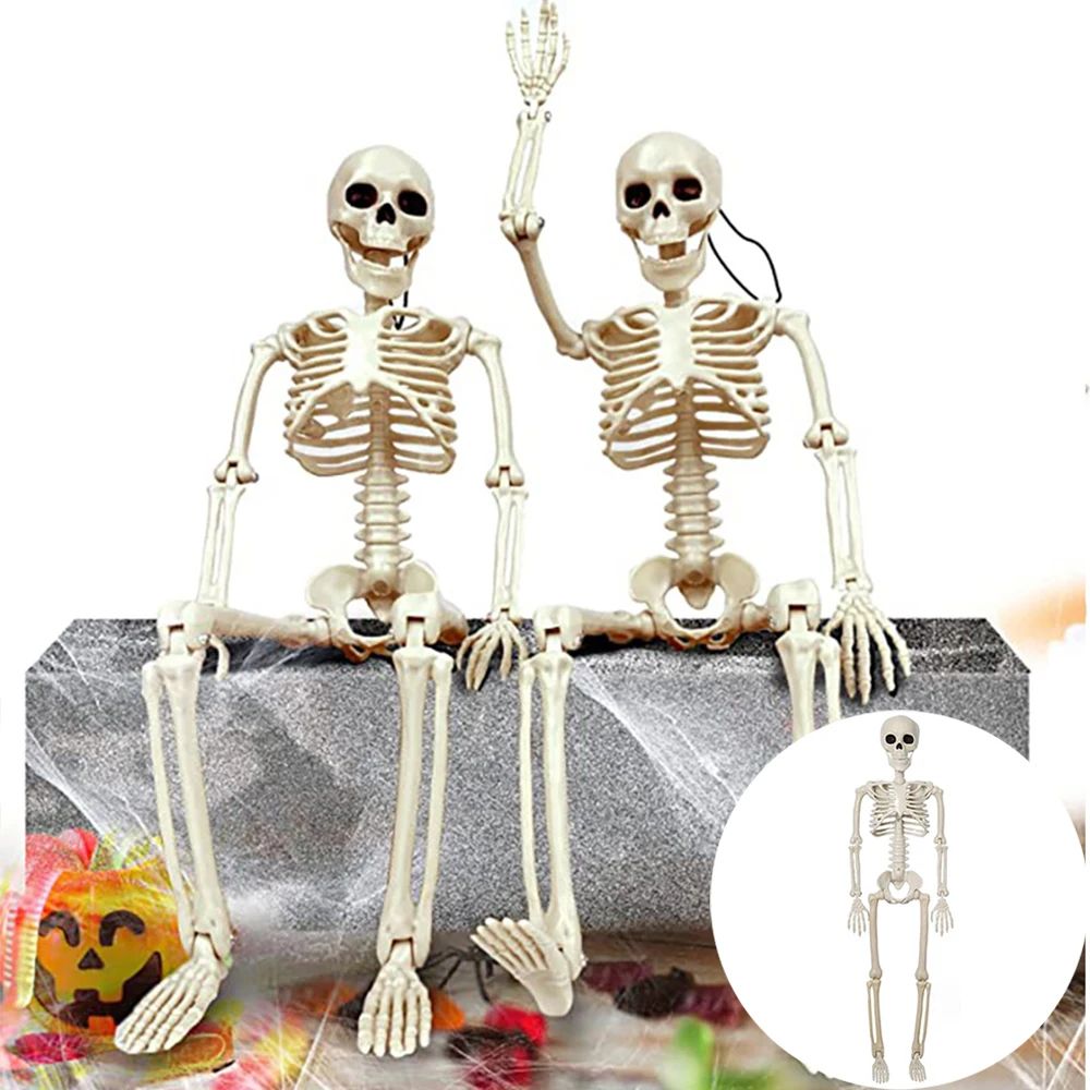 Posable Halloween Skeleton Figure Realistic Human Skeleton Decoration 0