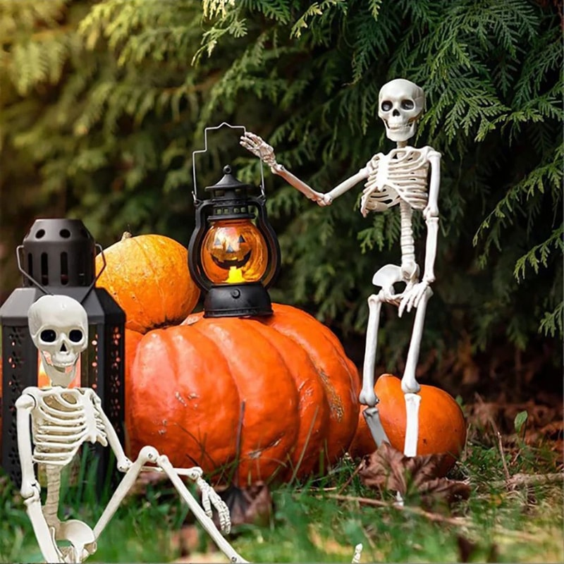 Posable Halloween Skeleton Figure Realistic Human Skeleton Decoration 1