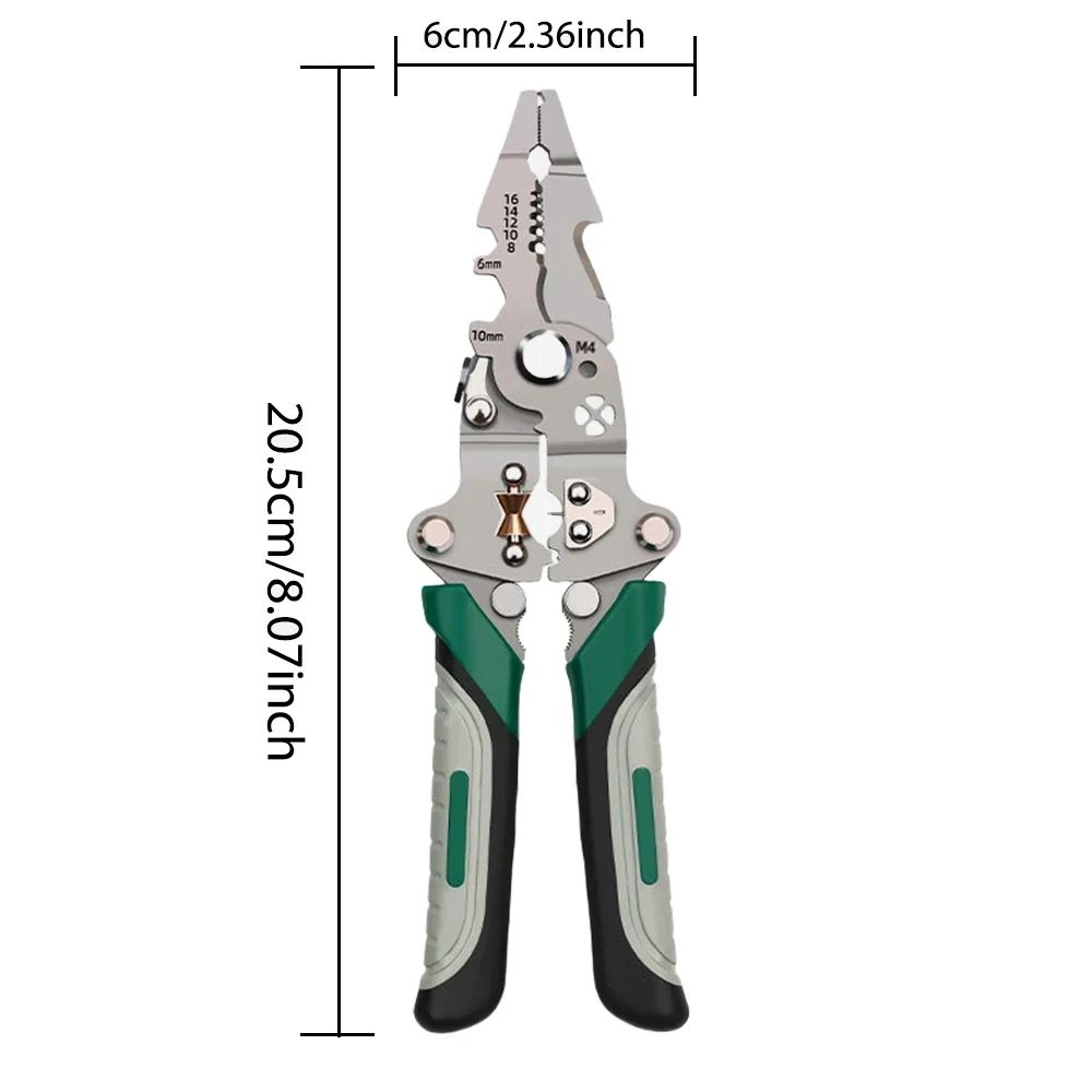 Multi Function Wire Stripper Tool Electrician Wire Stripping And Crimping Pliers 6