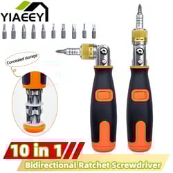 10 in 1 multi angle ratchet screwdriver adjustable angle repair tool set