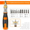 10 In 1 Multi Angle Ratchet Screwdriver Adjustable Angle Repair Tool Set 6