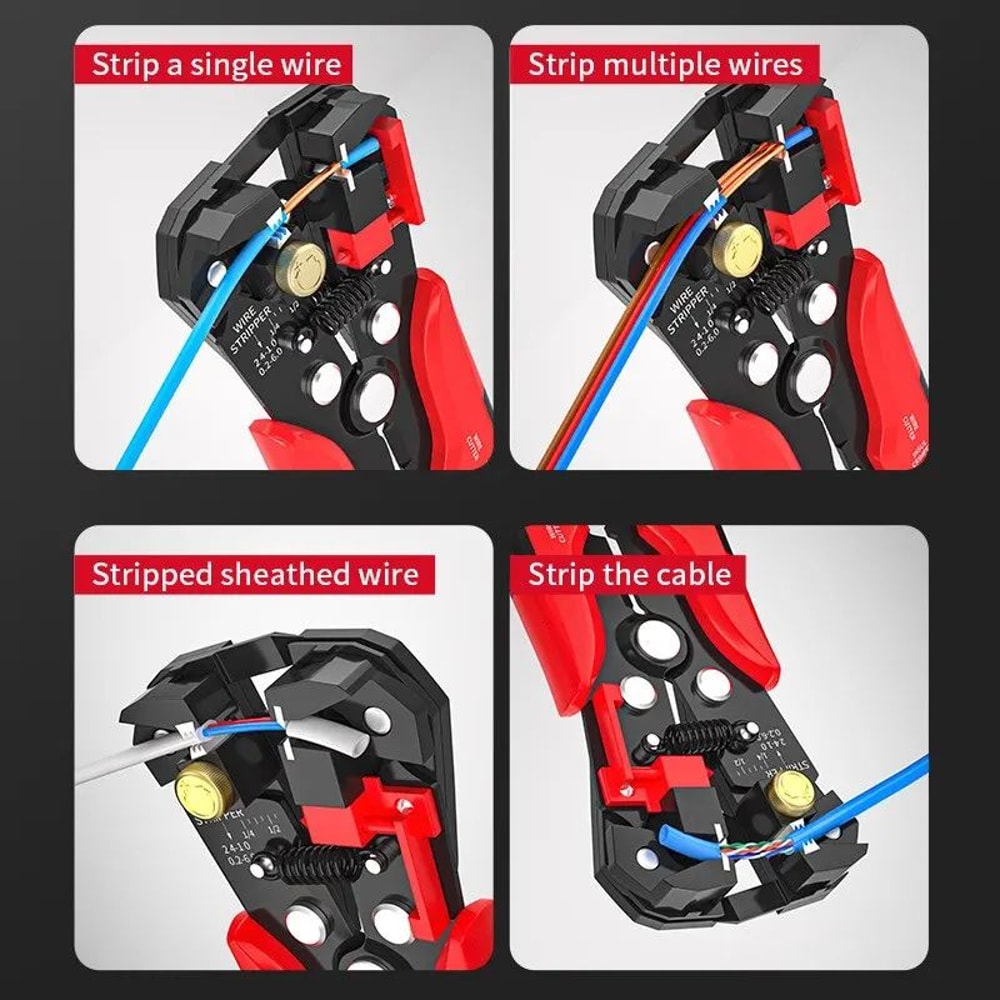 Automatic Wire Stripper Crimper Tool Multifunction Electrician Wire Stripping Pliers 2