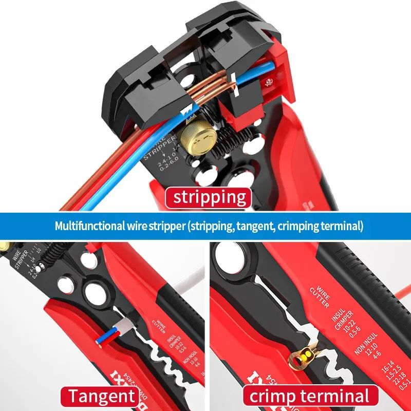 Automatic Wire Stripper Crimper Tool Multifunction Electrician Wire Stripping Pliers 4