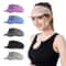 Womens Ponytail Running Sun Hat Breathable Sports Visor Cap 0