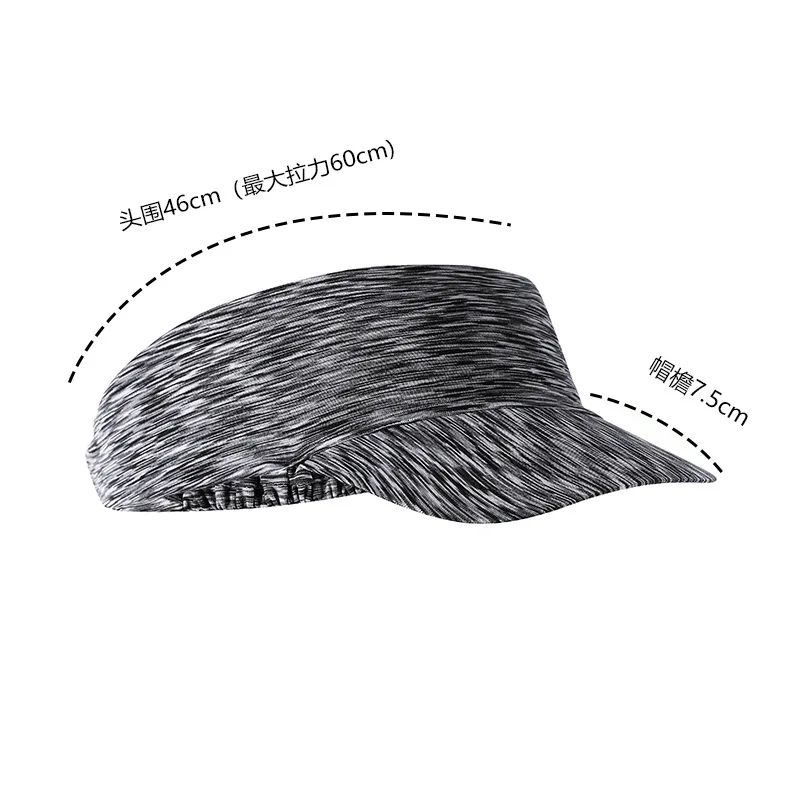 Womens Ponytail Running Sun Hat Breathable Sports Visor Cap 3