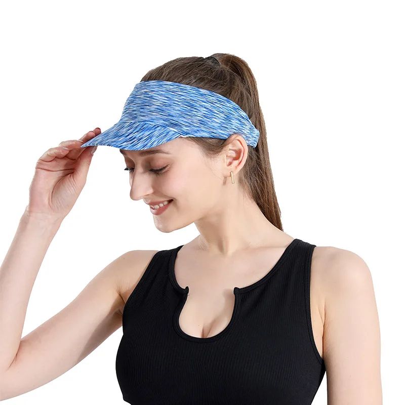 Womens Ponytail Running Sun Hat Breathable Sports Visor Cap 6