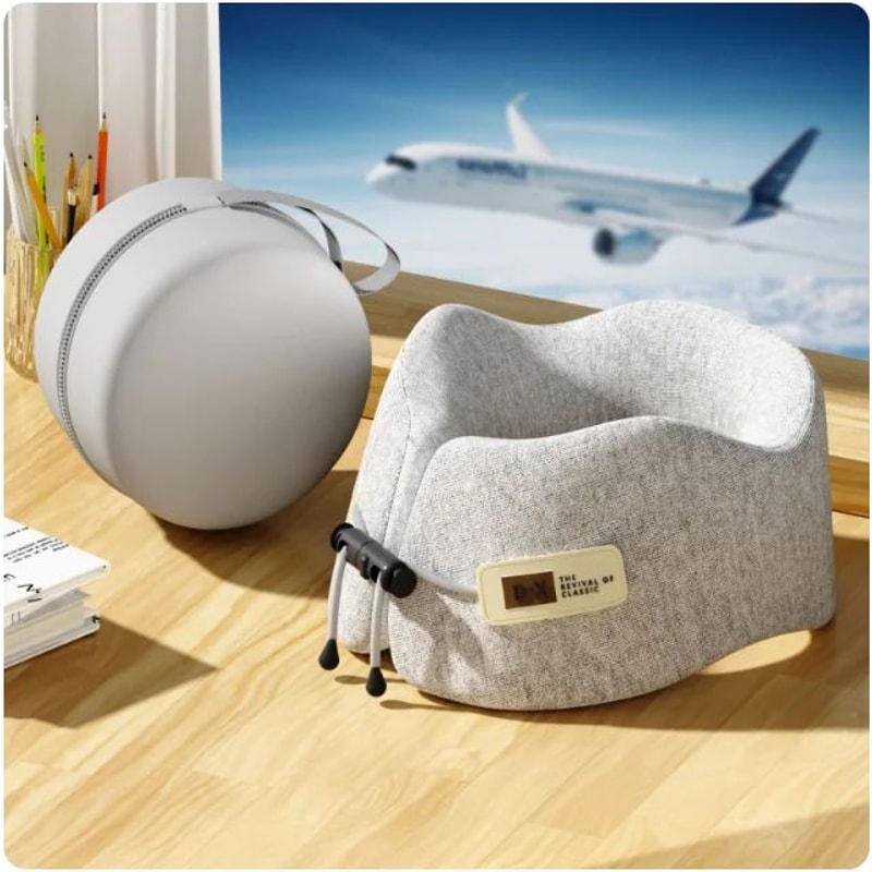 Memory Foam U Shaped Travel Neck Pillow Ergonomic Neck Support Cushion 9