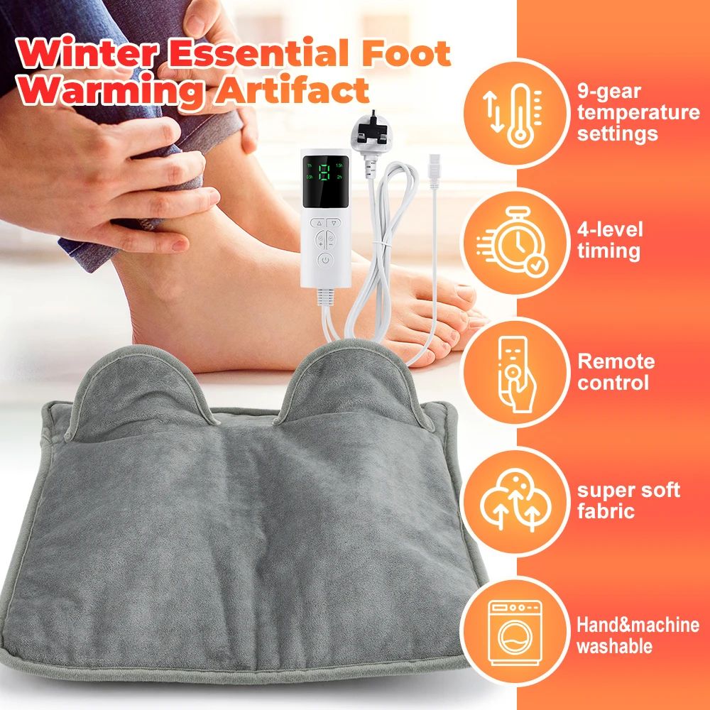 Electric Foot Heating Pad USB Heated Foot Warmer Mat 2