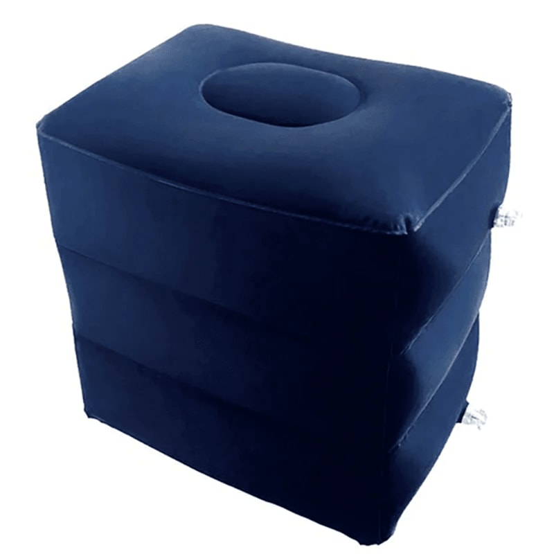 Inflatable Kids Airplane Footrest Travel Pillow Bed For Flights And Cars 4