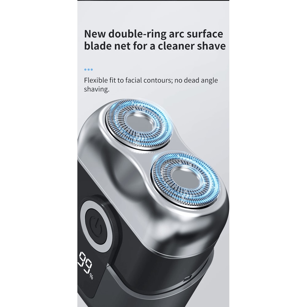 Mini Portable Electric Shaver For Men Fast Charging Travel Razor 1