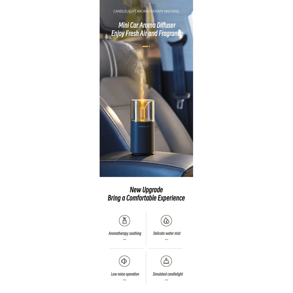 Mini USB Essential Oil Diffuser Portable Aromatherapy Humidifier 0