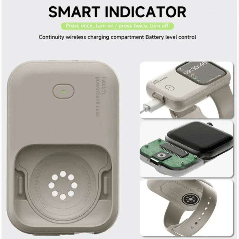 Portable Apple Watch Wireless Charger Power Bank 1