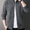 Mens Stand Collar Knit Cardigan Sweater Jacket 0