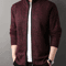 Mens Stand Collar Knit Cardigan Sweater Jacket 4