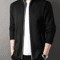 Mens Stand Collar Knit Cardigan Sweater Jacket 5