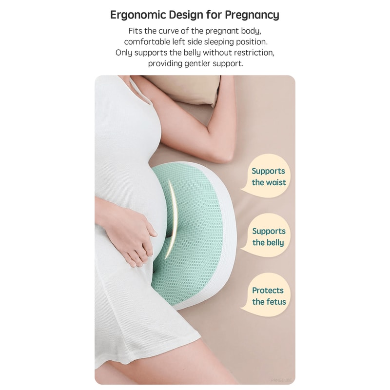 Ergonomic Pregnancy Body Pillow With Waist Support 0