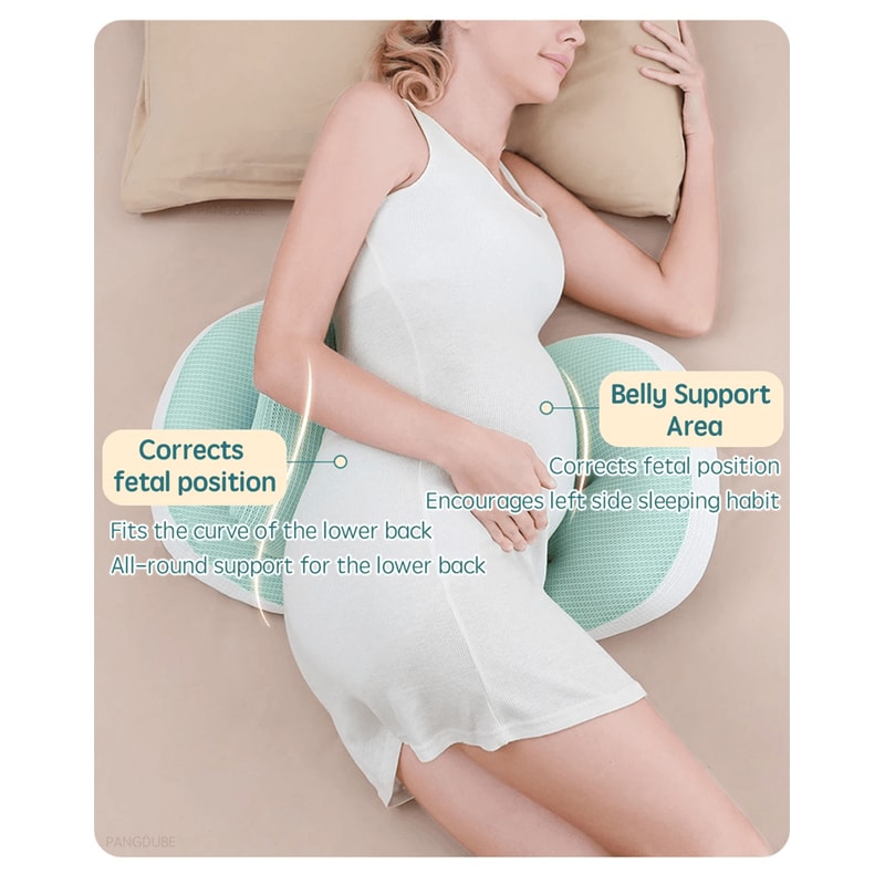 Ergonomic Pregnancy Body Pillow With Waist Support 1