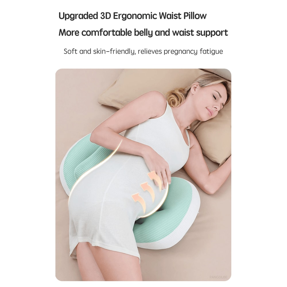 Ergonomic Pregnancy Body Pillow With Waist Support 2