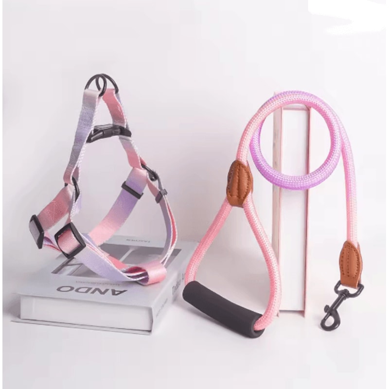 Adjustable Small Dog Harness And Leash Set 5