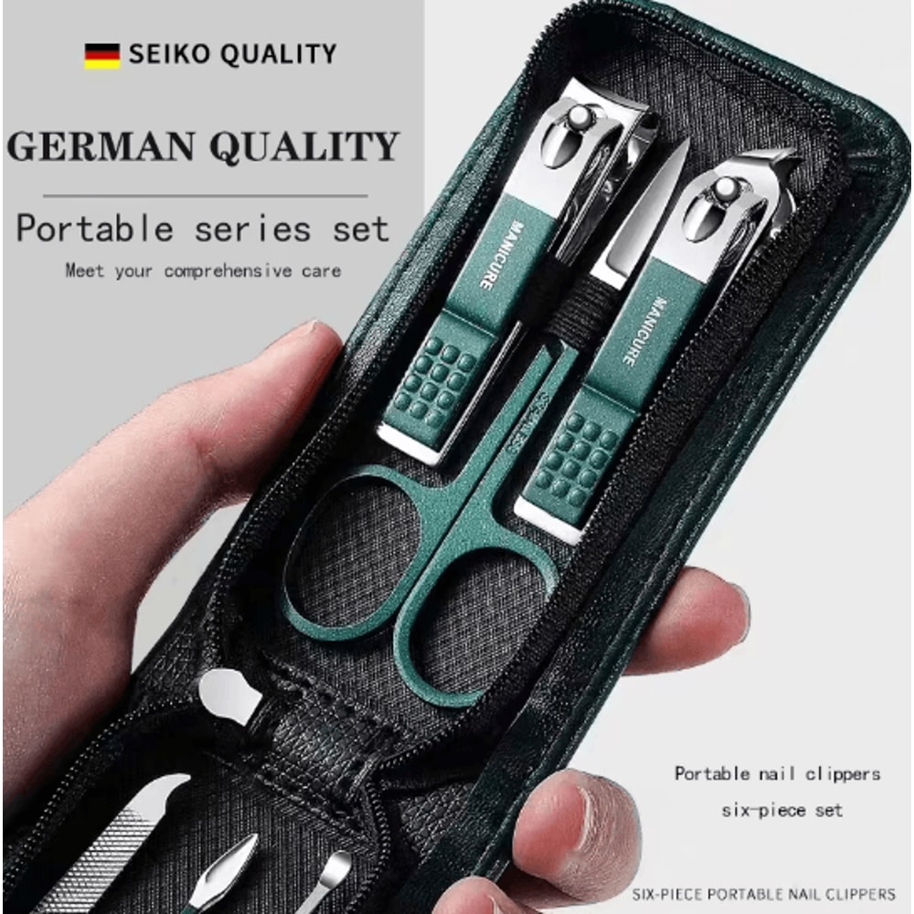 6 Piece Professional Nail Clipper Manicure Set 0