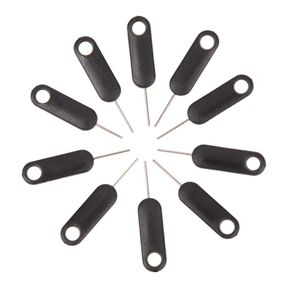 Universal SIM Card Ejector Tool Set 10 Pack SIM Tray Removal Pins 0