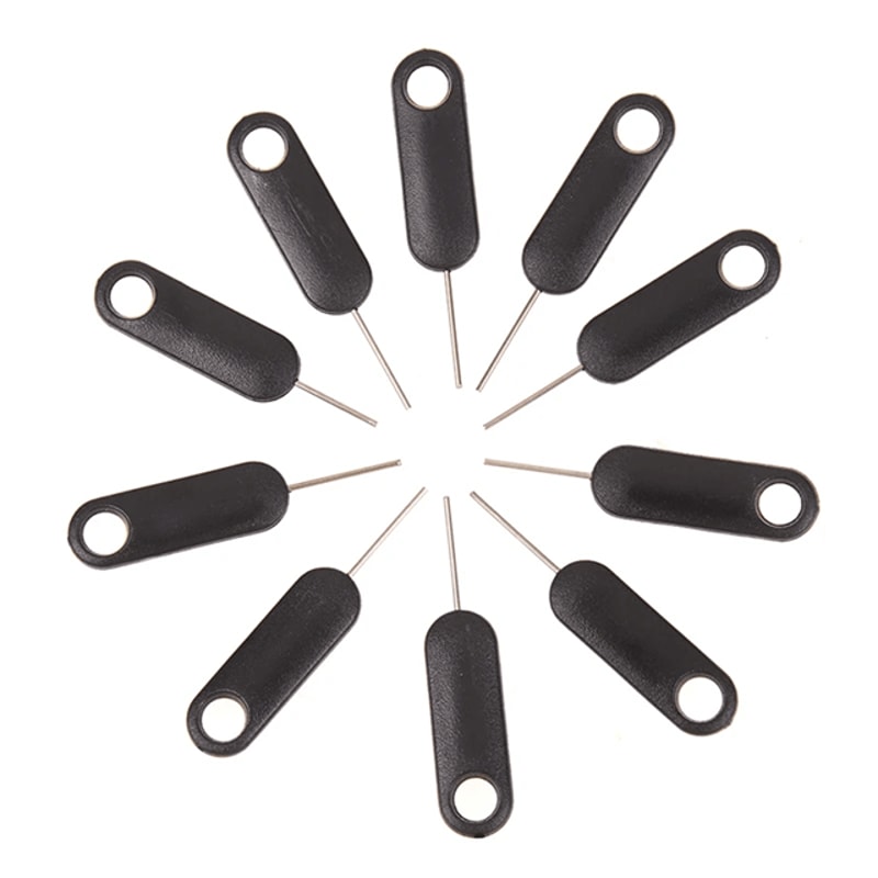 Universal SIM Card Ejector Tool Set 10 Pack SIM Tray Removal Pins 0