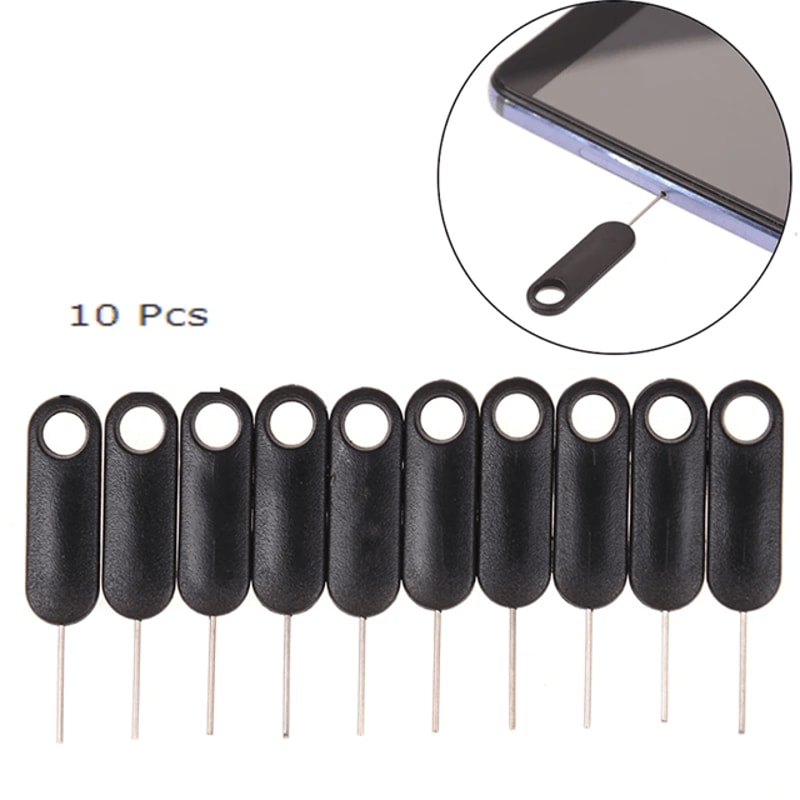Universal SIM Card Ejector Tool Set 10 Pack SIM Tray Removal Pins 3