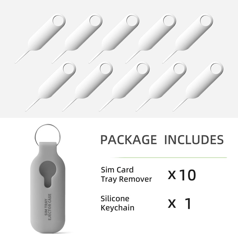 Universal SIM Card Ejector Tool Set 10 Pack SIM Tray Removal Pins For Smartphones 4