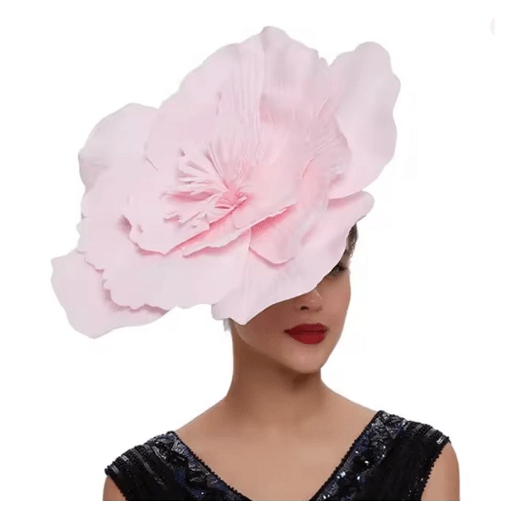 Elegant Flower Fascinator Headband Bridal Bow Hair Accessory For Weddings And Parties 5