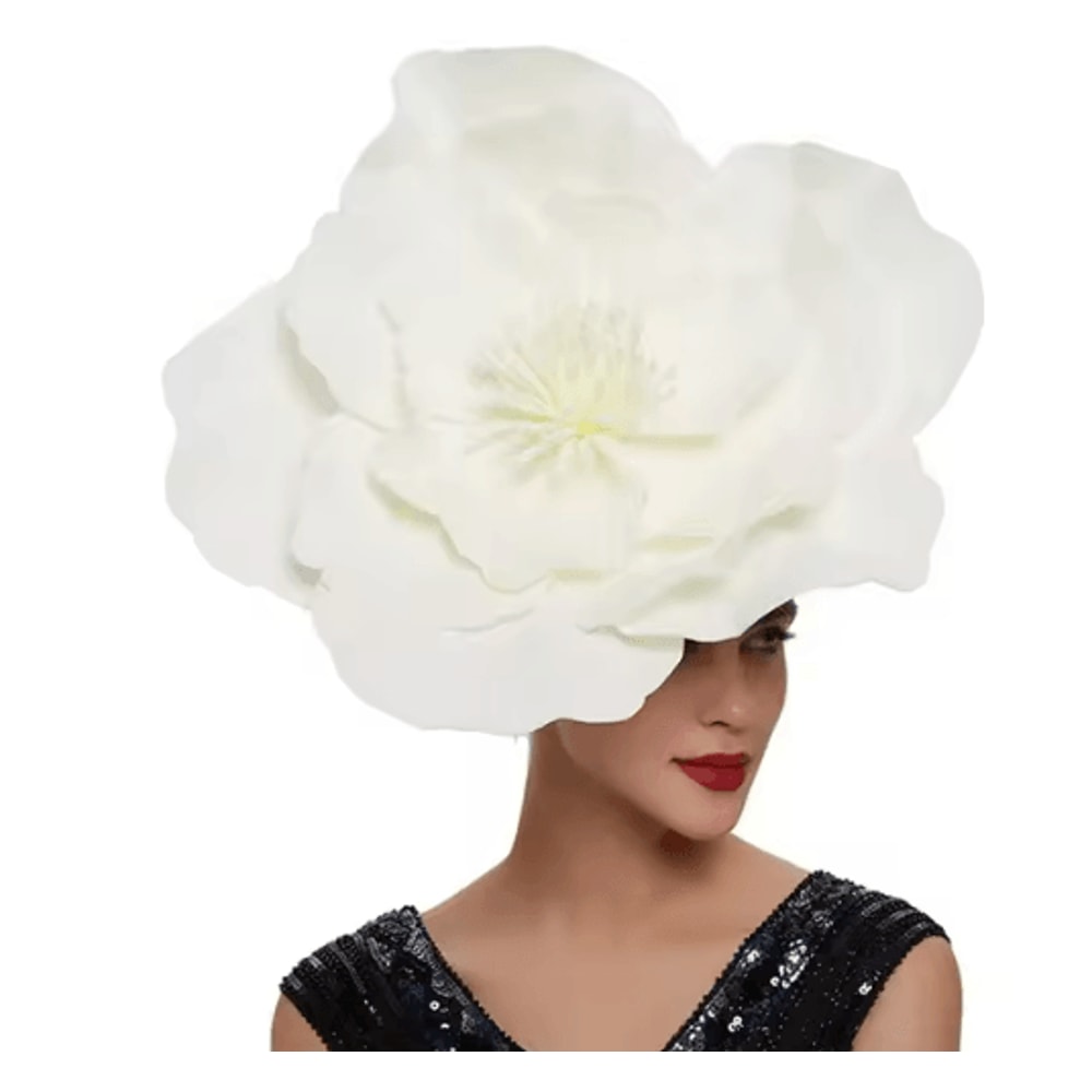 Elegant Flower Fascinator Headband Bridal Bow Hair Accessory For Weddings And Parties 8