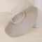 Elegant Wide Brim Straw Church Hat For Women Wedding And Tea Party Fascinator 0
