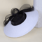 Elegant Wide Brim Straw Church Hat For Women Wedding And Tea Party Fascinator 5