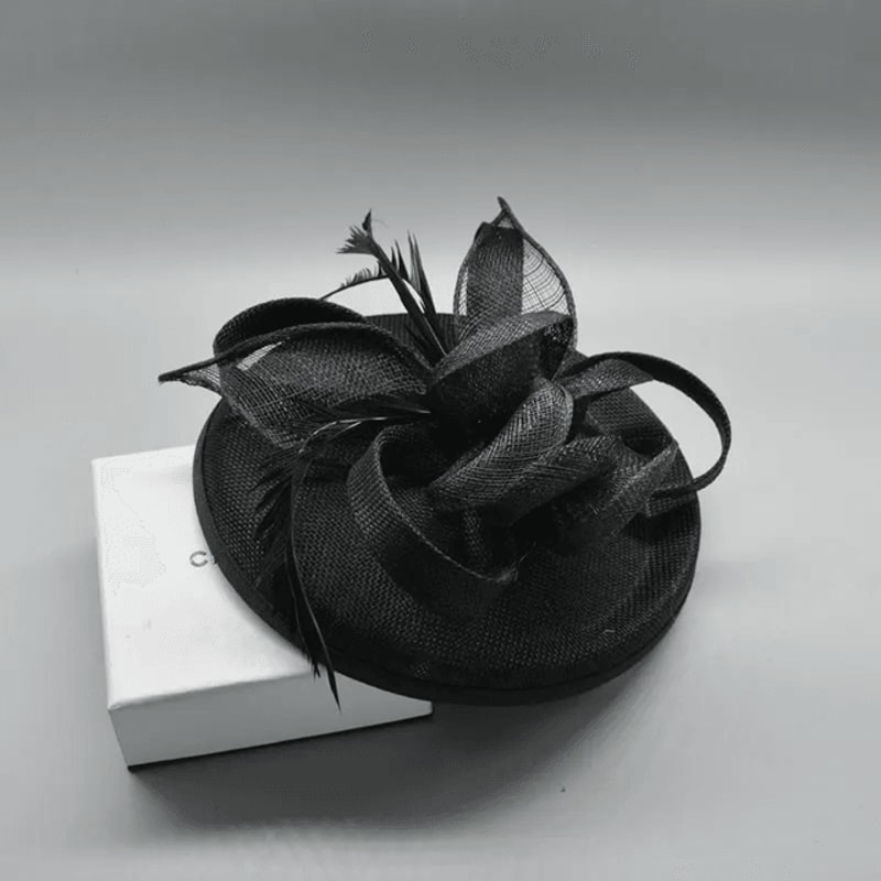 Elegant Feather Fascinator Hat For Women Wedding And Cocktail Party Headpiece 6