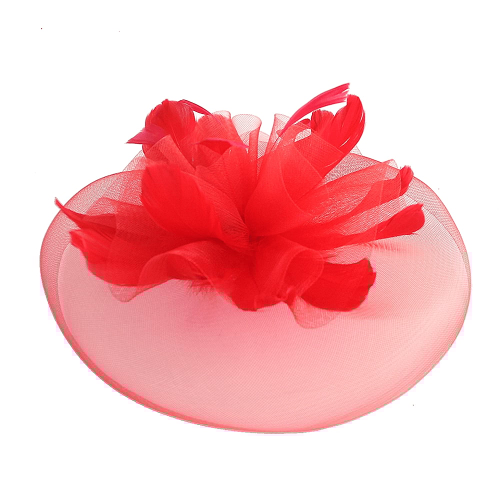 Elegant Mesh Fascinator Headband With Flower Veil Derby Cocktail Hat For Women 0