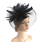 Elegant Mesh Fascinator Headband With Flower Veil Derby Cocktail Hat For Women 4