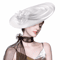 Luxury Flower Fascinator Hat Sinamay Derby Headband For Women Wedding And Tea Party 2