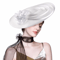 Luxury Flower Fascinator Hat Sinamay Derby Headband For Women Wedding And Tea Party 2