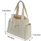 Large Canvas Tote Bag Womens Shoulder Bag With Multi Pocket Storage 2