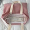 Striped Canvas Tote Bag For Women Large Capacity College And Commuter Shoulder Bag 4