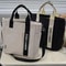 Large Canvas Tote Bag For Women Zipper Shoulder Handbag Everyday Messenger Bag 2
