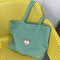 Retro Plaid Canvas Tote Bag For Women Zipper College Shoulder Shopping Bag 6