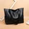 Large PU Leather Tote Bag For Women Durable Zipper Shoulder Work Bag 6